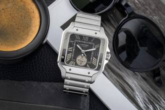 Thumbnail von Cartier Santos Stahl Dual Time Herrenuhr Ref. WSSA0076 Box & Papiere 2025