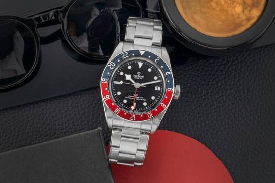 Tudor Black Bay GMT Edelstahl Automatik Herrenuhr Ref. M79830RB-0001 B&P 2023 