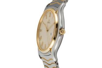 Thumbnail von Ebel Classic Wave Stahl / Gold Herrenuhr Ref. E1187141 Travelcase & Papiere 1998
