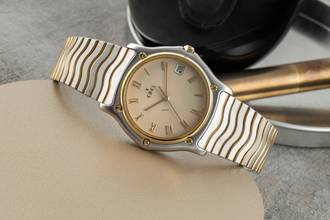 Thumbnail von Ebel Classic Wave Stahl / Gold Herrenuhr Ref. E1187141 Travelcase & Papiere 1998