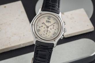  Ebel 1911 Chronograph 18K (0,750) Weissgold MOP Dial Limited Edition Box 