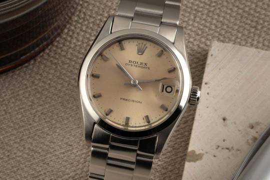  Rolex Oysterdate Precision 31 Oyster Edelstahl Handaufzug Damenuhr Ref. 6466 Klassiker 