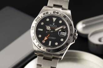 Thumbnail von Rolex Explorer II Black Dial Edelstahl Automatik Herrenuhr Ref. 216570 B&P 2016