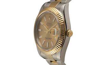 Thumbnail von Rolex Datejust II Gold Stick Dial Stahl / Gold Automatik Herrenuhr Ref 116333 Box