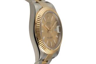 Thumbnail von Rolex Datejust II Gold Stick Dial Stahl / Gold Automatik Herrenuhr Ref 116333 Box