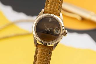 Thumbnail von Rolex Lady-Datejust 18k (0,750) Gold Automatik Tiger Eye Damen Ref 6917 Vintage
