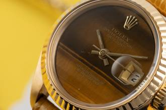 Thumbnail von Rolex Lady-Datejust 18k (0,750) Gold Automatik Tiger Eye Damen Ref 6917 Vintage