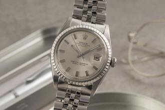  Rolex Datejust 36 Silver Dial Oyster Edelstahl Automatik Ref. 1603 Klassiker 
