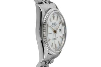 Thumbnail von Rolex Datejust 36 White Dial Edelstahl Automatik Herrenuhr Ref. 16220 Y-Serie