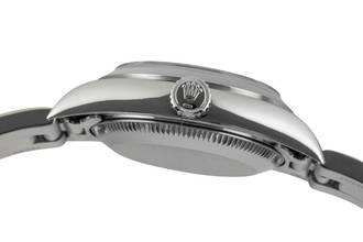 Thumbnail von Rolex Oyster Perpetual Black Dial Edelstahl Automatik Damenuhr Ref. 76080