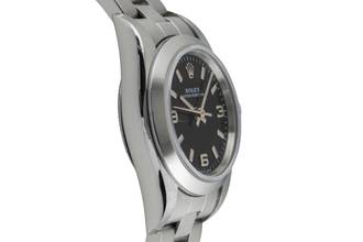 Thumbnail von Rolex Oyster Perpetual Black Dial Edelstahl Automatik Damenuhr Ref. 76080