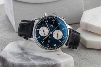  IWC Portugieser Chronograph Stahl Automatik Herrenuhr Ref. IW371404 