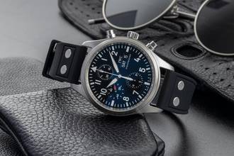 Thumbnail von IWC Fliegeruhr Chronograph Schaffhausen Fliegeruhr Chronograph Automatik Stahl Ref. IW371701