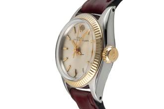 Thumbnail von Rolex Oyster Perpetual Stahl / Gold Automatik Damenuhr Ref. 6619 Vintage