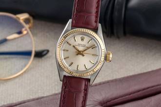  Rolex Oyster Perpetual Stahl / Gold Automatik Damenuhr Ref. 6619 Vintage 