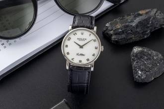 Thumbnail von Rolex Cellini 18K (0,750) Weissgold Handaufzug MOP Dial Unisex Ref. 5115