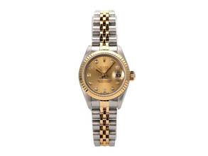 Thumbnail von Rolex Lady-Datejust 26 Edelstahl Gelbgold Ref. 69173 Champagner Diamant