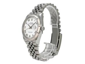 Thumbnail von Rolex Datejust 36 Oystersteel / Weißgold 126234 Weiß Römisch Jubile-Band