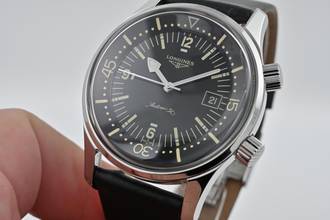 Thumbnail von Longines Legend Diver Heritage Legend Diver L37744500 Black Dial