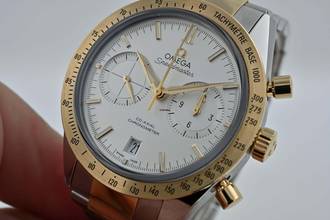 Thumbnail von Omega Speedmaster '57 1957 Co-Axial Chronograph 33120425102001 Steel Gold 18k