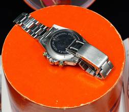 Thumbnail von Tudor Montecarlo EARLY 7032 HOMEPLATE MONTECARLO WITH MILLE RIGHE PUSHERS PAPERS AND RARE BOX Full set