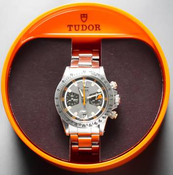Tudor Montecarlo EARLY 7032 HOMEPLATE MONTECARLO WITH MILLE RIGHE PUSHERS PAPERS AND RARE BOX Full set