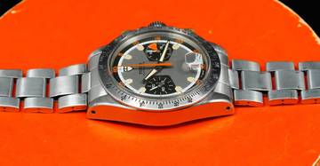 Thumbnail von Tudor Montecarlo EARLY 7032 HOMEPLATE MONTECARLO WITH MILLE RIGHE PUSHERS PAPERS AND RARE BOX Full set