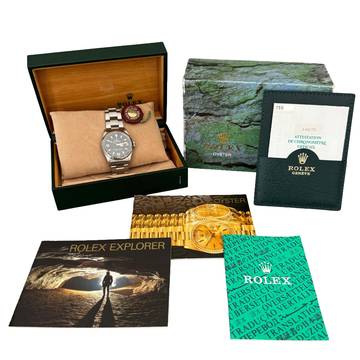 Rolex Explorer I 14270 by 36 MM only SWISS LumiNova dial Full Set 