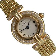 Thumbnail von Cartier Colisee Paris 881092 Ladies 24MM Factory diamonds yellow gold 18KT