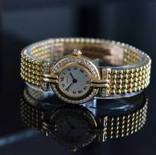 Thumbnail von Cartier Colisee Paris 881092 Ladies 24MM Factory diamonds yellow gold 18KT