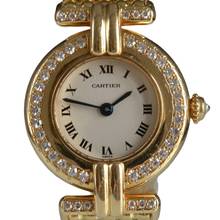 Thumbnail von Cartier Colisee Paris 881092 Ladies 24MM Factory diamonds yellow gold 18KT