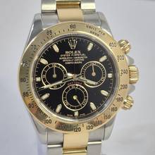 Thumbnail von Rolex Daytona Ouro & Aço Black Dial 40mm Automático Completo