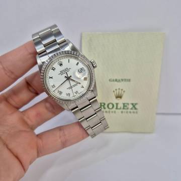  Rolex Datejust 36 36mm Full Steel Automático Completo 