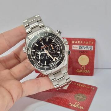  Omega Seamaster Planet Ocean Chronograph Ceramic 45mm Automático Completo 