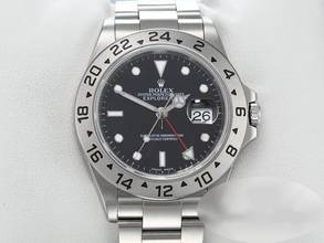  Rolex Explorer II 16570 T Stahl Automatik 2004 Zweite Zeitzone Edelstahl Stainless Steel Oyster-band Chronometer Black Dial 