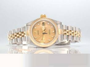 Thumbnail von Rolex Lady-Datejust Edelstahl Gelbgold 750 1998 Diamanten Automatik Gold Stahl Damen Stainless Steel 18kt Yellow Gold Jubilé-band Chronometer Oyster