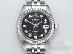 Thumbnail von Rolex Lady-Datejust 179174 Edelstahl Weissgold 750 Diamanten Automatik Stainless Steel 18kt White Gold Jubilé-band Chronometer Oyster Black Dial