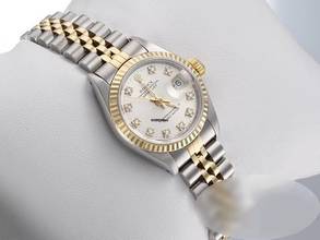 Thumbnail von Rolex Lady-Datejust Edelstahl Gelbgold 750 Diamanten Automatik Gold Stahl Damen Stainless Steel 18kt Yellow Gold Jubilé-band Chronometer Oyster