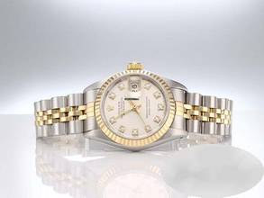 Thumbnail von Rolex Lady-Datejust Edelstahl Gelbgold 750 Diamanten Automatik Gold Stahl Damen Stainless Steel 18kt Yellow Gold Jubilé-band Chronometer Oyster