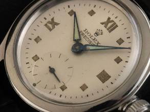 Thumbnail von Rolex Precision Ovetto Bubbleback Ref.2280 1940 original Box Original Vintage Unpoliert Precision Ovetto Bubbleback Stahl