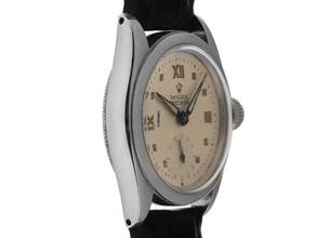 Thumbnail von Rolex Precision Ovetto Bubbleback Ref.2280 1940 original Box Original Vintage Unpoliert Precision Ovetto Bubbleback Stahl