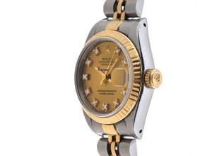 Thumbnail von Rolex Lady-Datejust Diamanten Ref.69173 Bj.1991 Box&Beschreibung Original Vintage Unpoliert Datejust Lady Diamanten