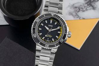  Oris Aquis Depth Gauge Stahl Automatik Ref. 01 733 7755 4154-SET MB B&P 2023 