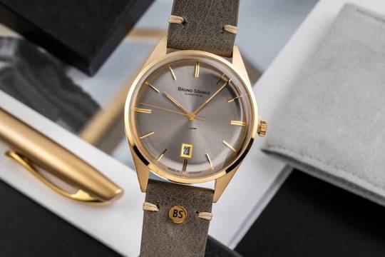  Bruno Söhnle Glashütte Merano Stahl / vergoldet Quarz Ref. 17-33232-241 B&P 