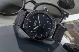 Thumbnail von Blancpain Fifty Fathoms Bathyscaphe Keramik 5000.0130.B52A B&P 2023