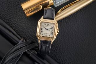 Thumbnail von Cartier Panthère 18K (0,750) Gelbgold Damenuhr Ref. 8839 Klassiker