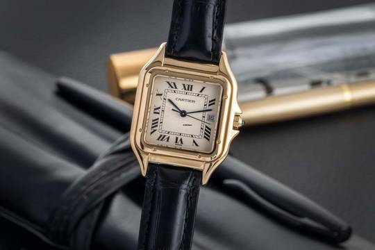  Cartier Panthère 18K (0,750) Gelbgold Damenuhr Ref. 8839 Klassiker 