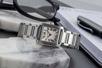 Thumbnail von Cartier Tank Française Lady Stahl Damenuhr Ref. W51008Q3