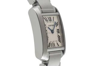 Thumbnail von Cartier Tank Française Lady Stahl Damenuhr Ref. W51008Q3