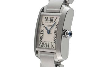 Thumbnail von Cartier Tank Française Lady Stahl Damenuhr Ref. W51008Q3